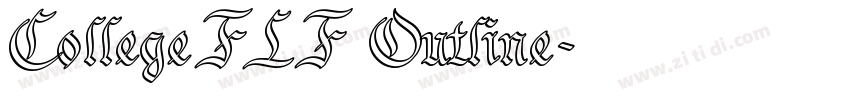 CollegeFLF Outline字体转换
